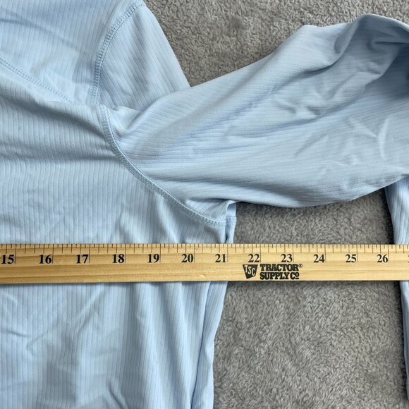 Mondetta Women's XL Light Blue Quarter-Zip Pullover Active Shirt - Picture 7 of 11
